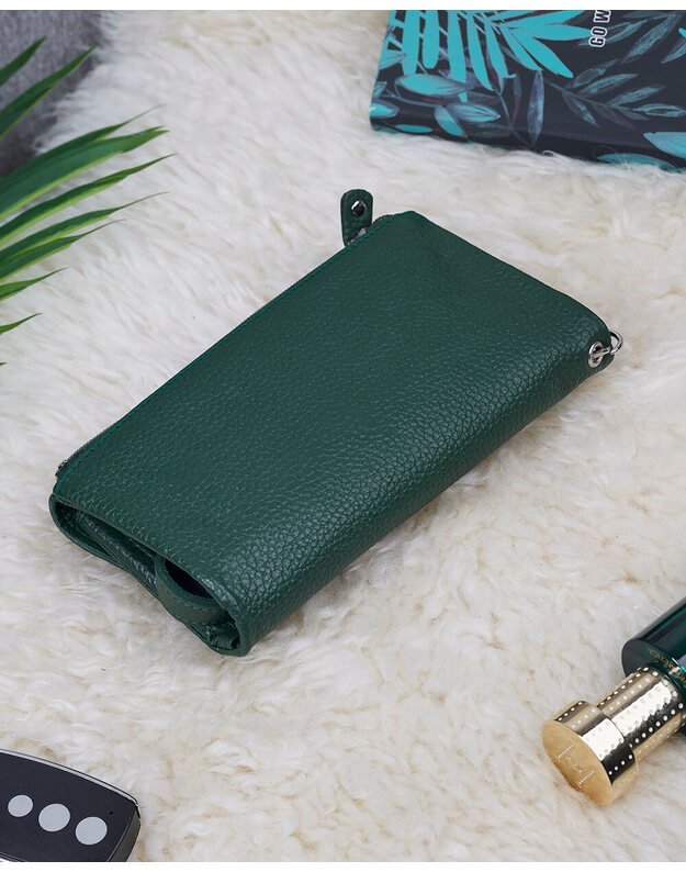 Leather Purse For Women - Green - MPN142