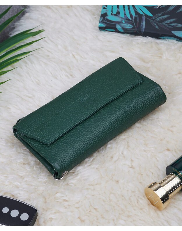 Leather Purse For Women - Green - MPN142