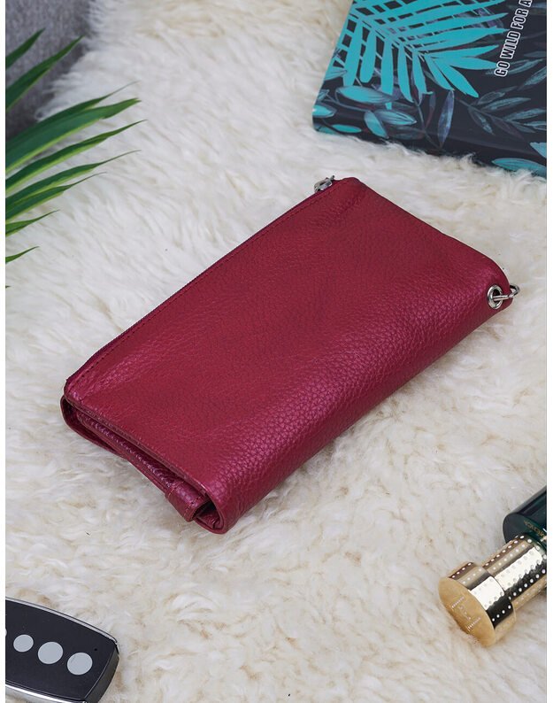 Leather Purse For Women - Red - MPN143