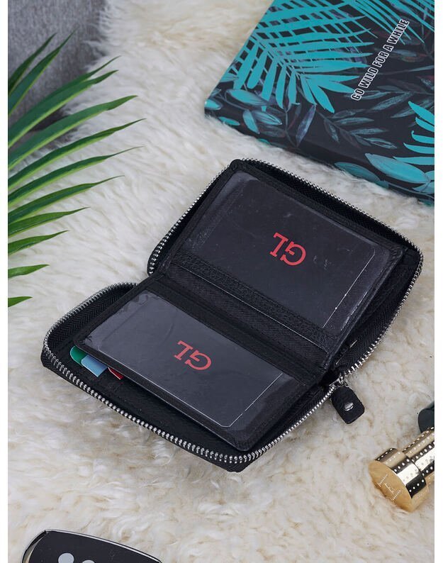 Natūralios Odos Vyriška Piniginė - Juoda- WPV115 2