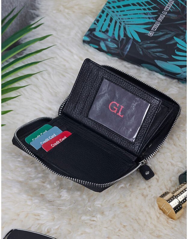 Natūralios Odos Vyriška Piniginė - Juoda- WPV115 1