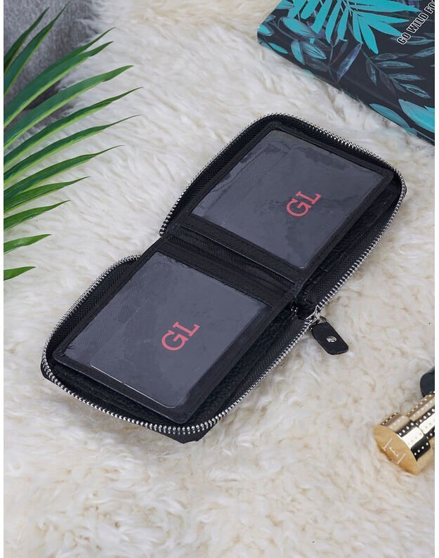 Natūralios Odos Vyriška Piniginė - Juoda- WPV117 2