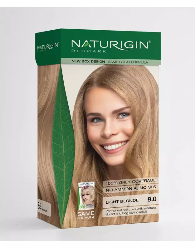 NATURIGIN® - ilgalaikiai plaukų dažai be amoniako ir be parabenų Very Light Natural Blonde 9.0