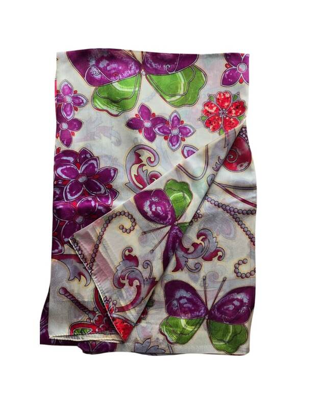 Natūralaus šilko moteriška skarelė SIL027 1