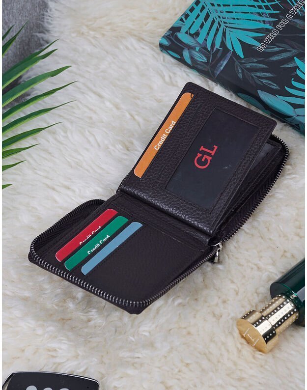 Natūralios Odos Vyriška Piniginė - Ruda- WPV118 1