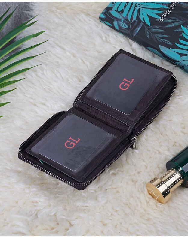 Natūralios Odos Vyriška Piniginė - Ruda- WPV118 2