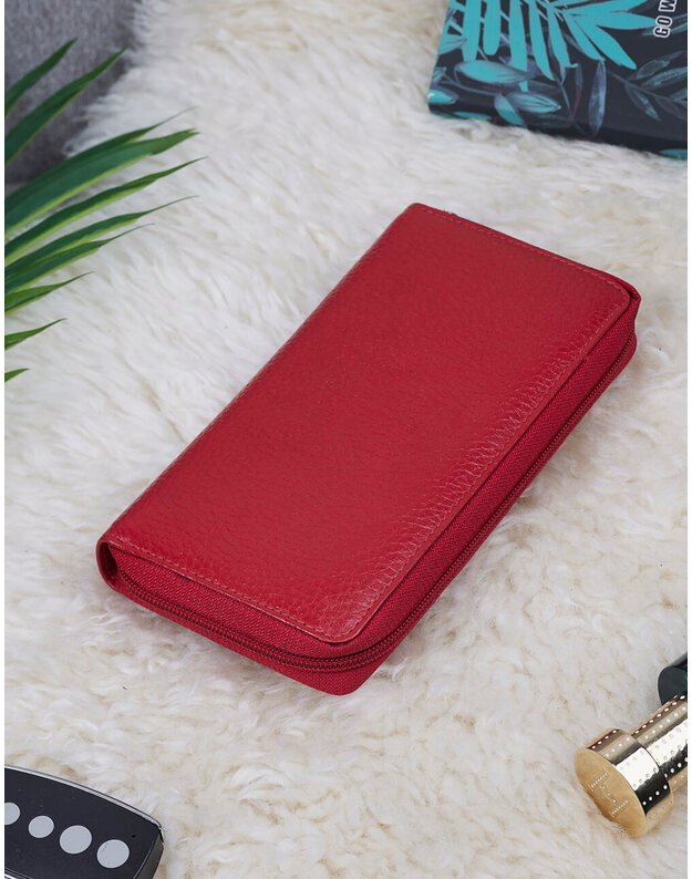 Leather Purse For Women - Red - MPN125