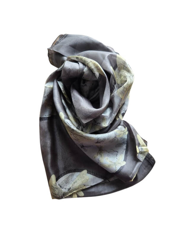 Natūralaus šilko moteriška skarelė SIL028 1