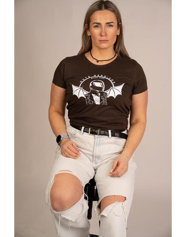 Women's T-shirt ladies B&C brown MM002