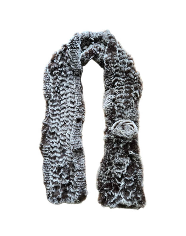 Natūralaus triušio kailio apykaklė KR016 1