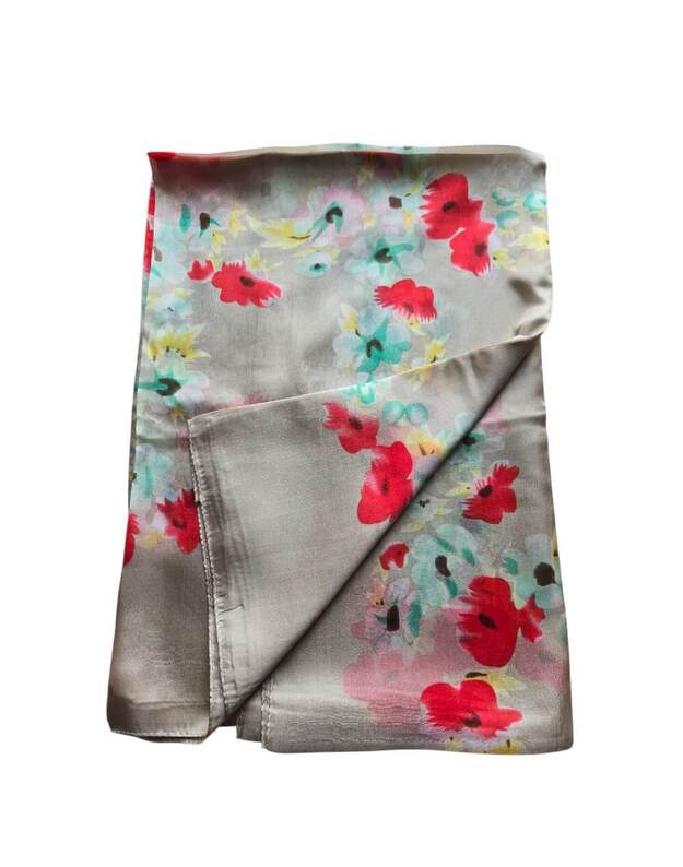 Natūralaus šilko moteriška skarelė SIL029 1