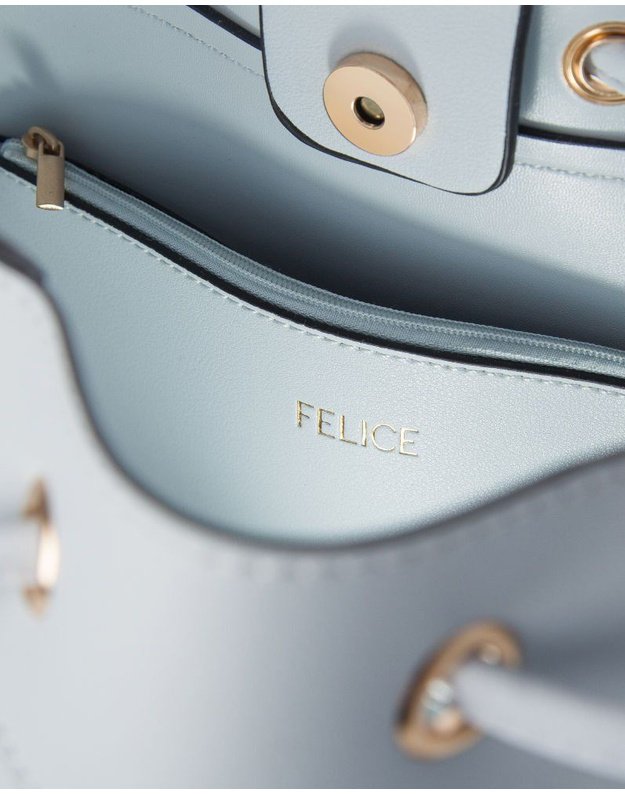 Women's shopper bag Felice FB40 light blue