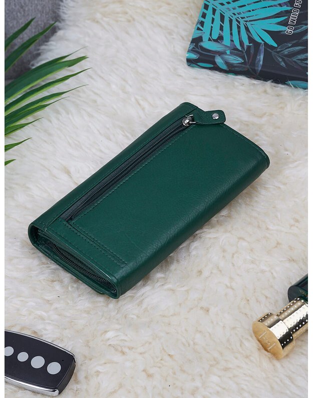 Leather Purse For Women - Green - MPN137