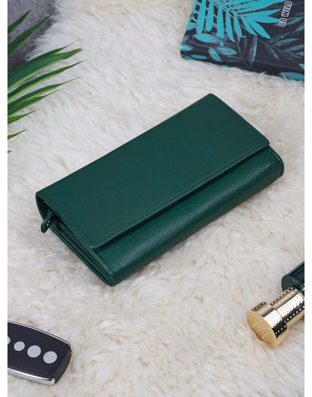 Leather Purse For Women - Green - MPN137