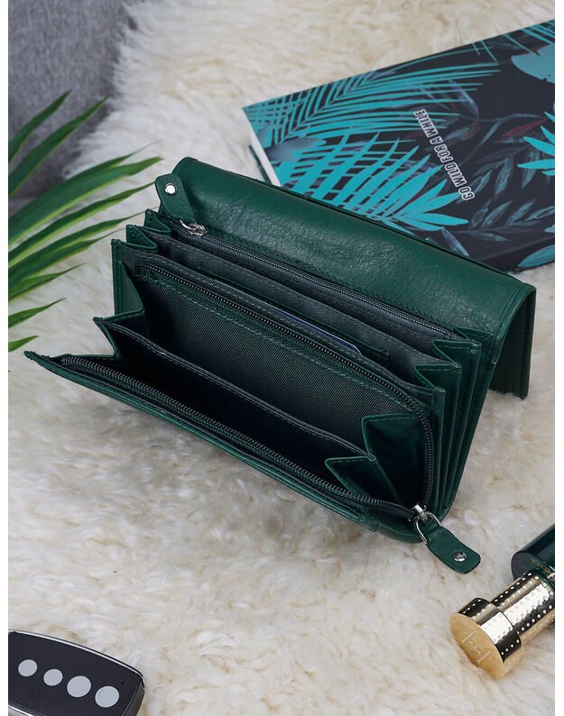 Leather Purse For Women - Green - MPN137