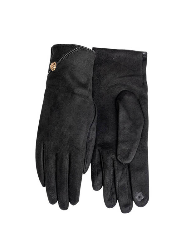 Moteriškos Juodos Pirštinės Su Pašiltinimu Liečiamam Ekranui MB300 Moteriškos Juodos Pirštinės Su Pašiltinimu Liečiamam Ekranui MB300