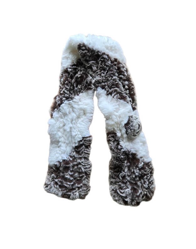 Natūralaus triušio kailio apykaklė KR018 1