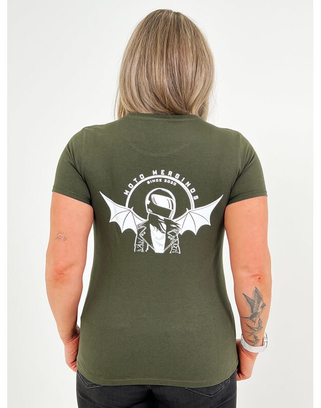 Women's T-shirt ladies B&C green MM004