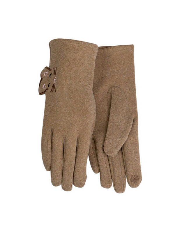 Moteriškos Smėlio Spalvos Pirštinės Su Pašiltinimu Liečiamam Ekranui MB314 Moteriškos Smėlio Spalvos Pirštinės Su Pašiltinimu Liečiamam Ekranui MB314