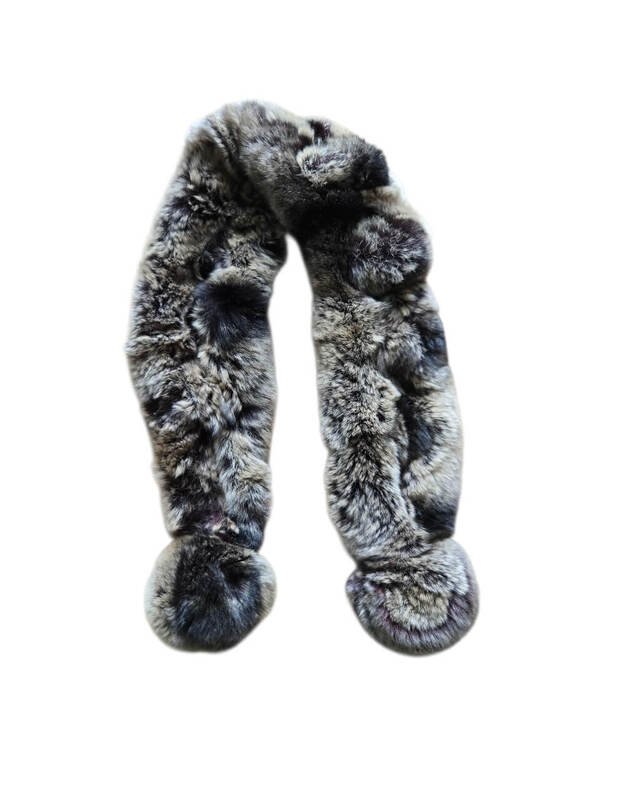 Natūralaus triušio kailio apykaklė KR019 1