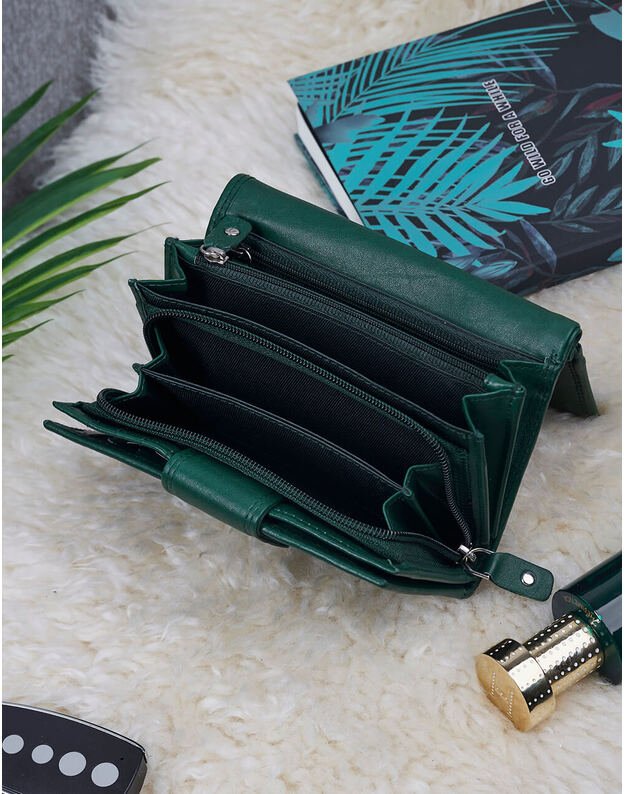 Leather Purse For Women - Green - MPN119