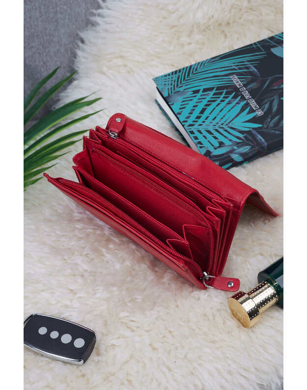 Leather Purse For Women - Red - MPN139