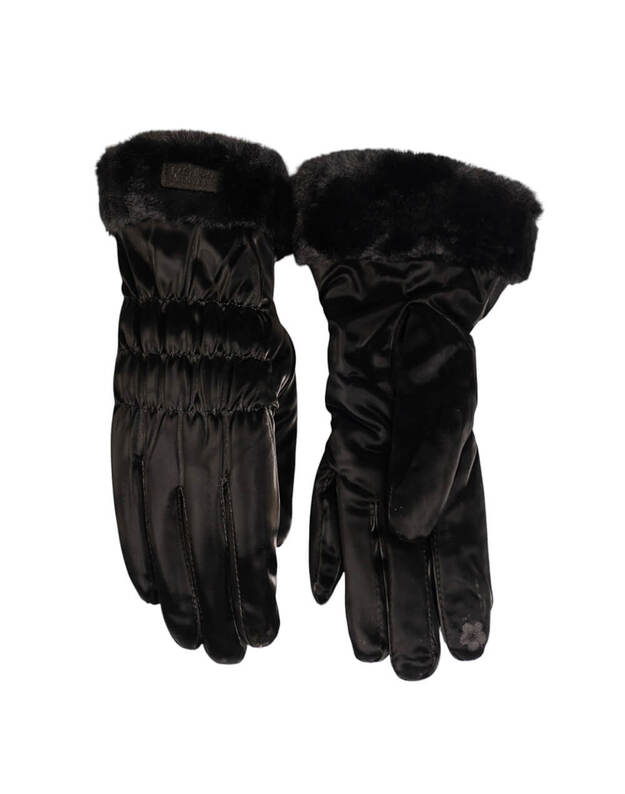 Elegantiškos Juodos Žieminės Pirštinės Moterims KM20 2 Elegantiškos Juodos Žieminės Pirštinės Moterims KM20 2