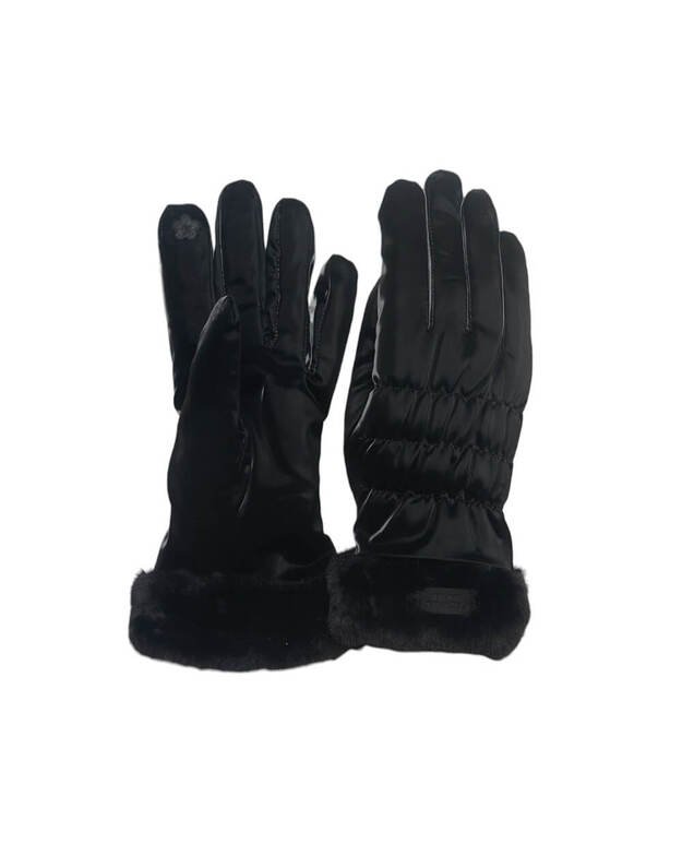 Elegantiškos Juodos Žieminės Pirštinės Moterims KM20 1 Elegantiškos Juodos Žieminės Pirštinės Moterims KM20 1