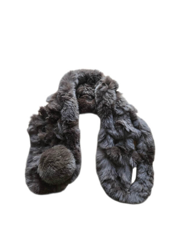 Natūralaus triušio kailio apykaklė KR020 1