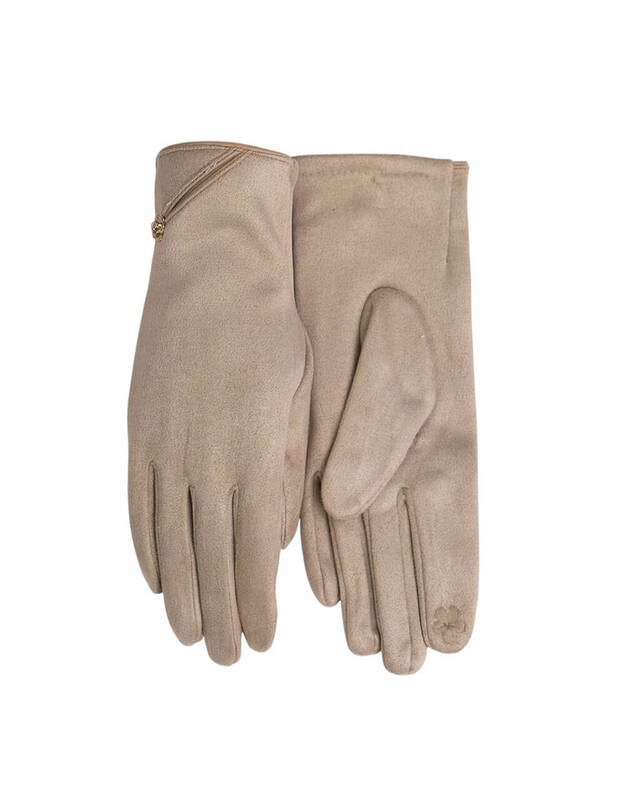 Moteriškos Smėlio Spalvos Pirštinės Su Pašiltinimu Liečiamam Ekranui MB303 Moteriškos Smėlio Spalvos Pirštinės Su Pašiltinimu Liečiamam Ekranui MB303