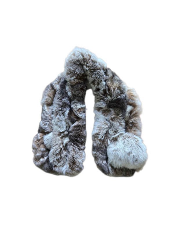 Natūralaus triušio kailio apykaklė KR021 1