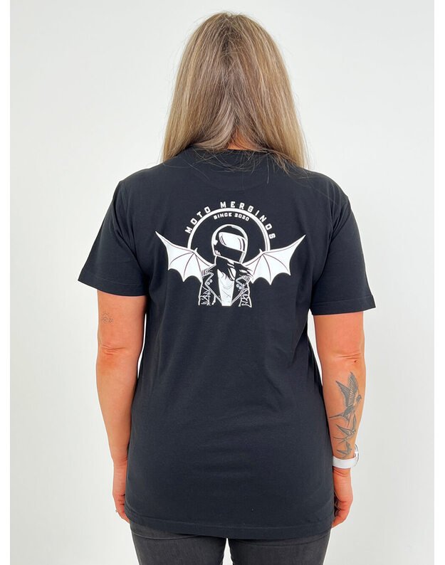 Women's oversized T-shirt in black MM035