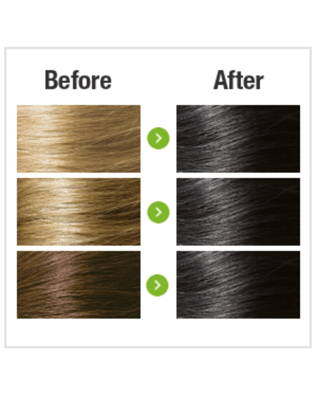 NATURIGIN® - ilgalaikiai plaukų dažai be amoniako ir be parabenų Black 2.0