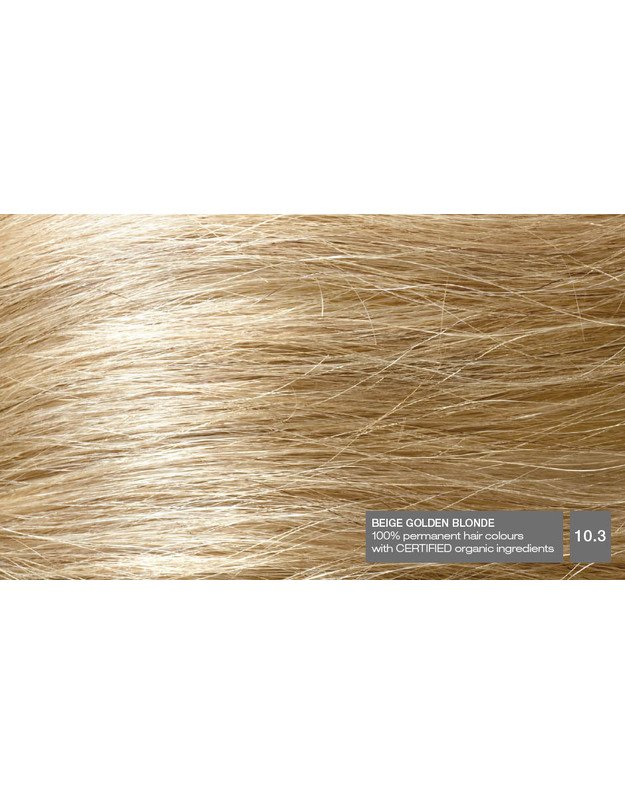 NATURIGIN® - ilgalaikiai plaukų dažai be amoniako ir be parabenų Beige Golden Blonde 10.3