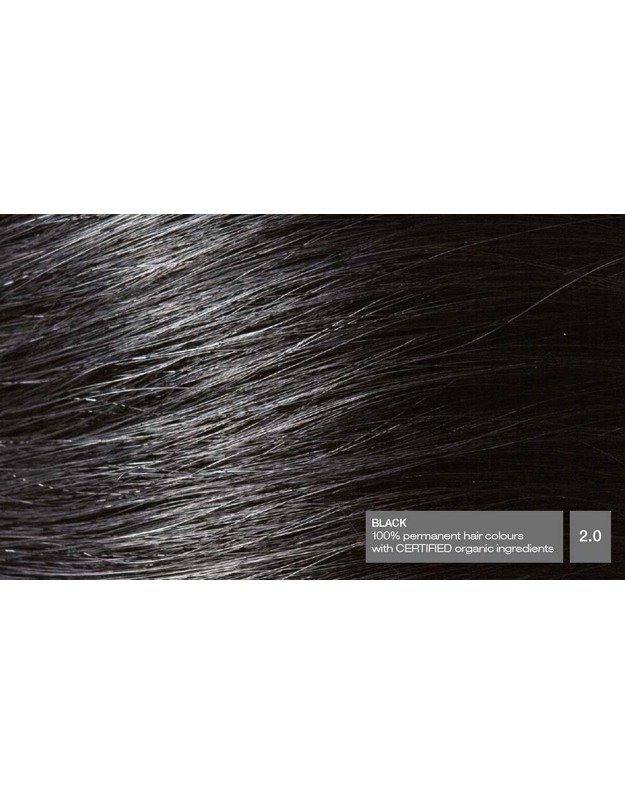 NATURIGIN® - ilgalaikiai plaukų dažai be amoniako ir be parabenų Black 2.0