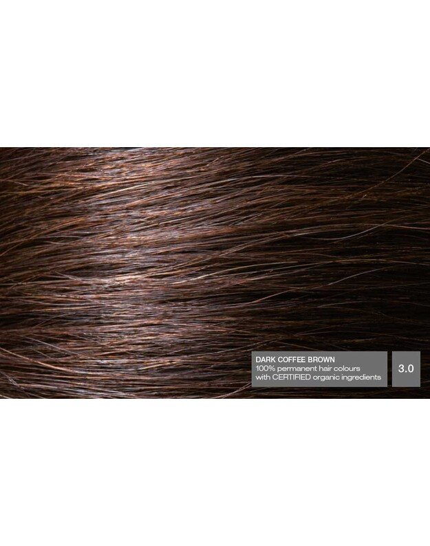 NATURIGIN® - ilgalaikiai plaukų dažai be amoniako ir be parabenų Dark Coffee Brown 3.0
