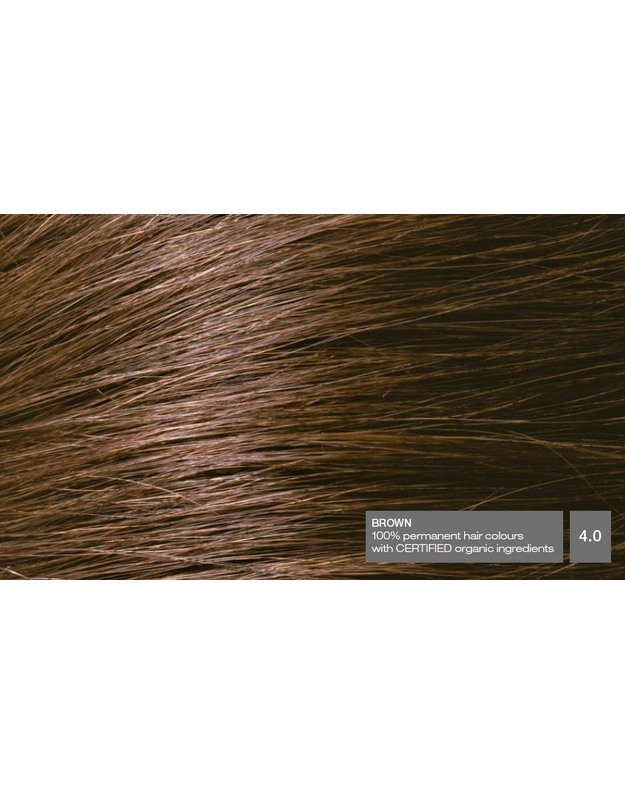 NATURIGIN® - ilgalaikiai plaukų dažai be amoniako ir be parabenų Brown 4.0