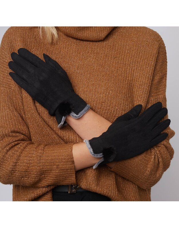 women's fleece lined fingerless gloves