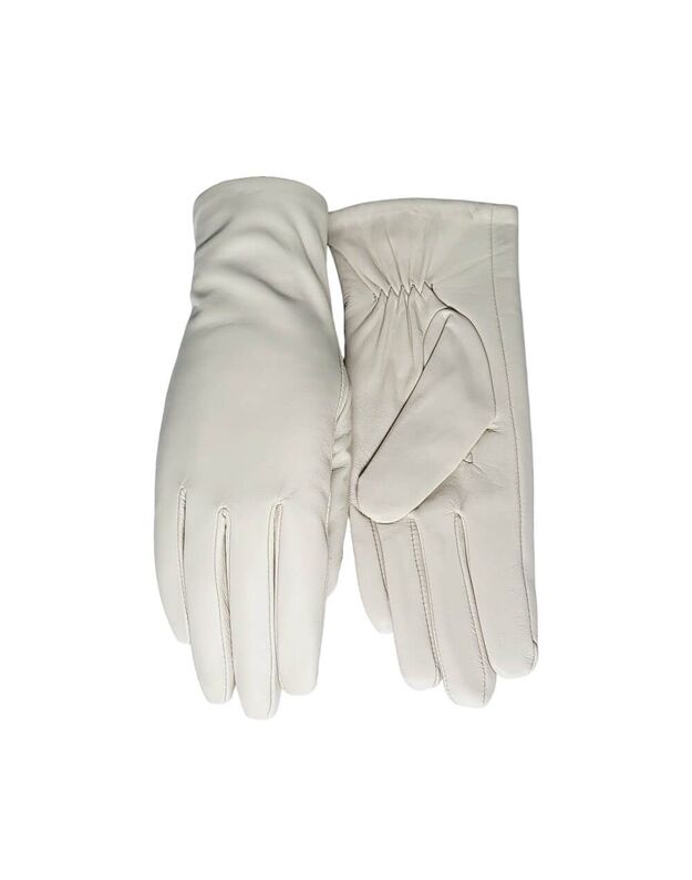 Beige Goatskin Gloves For Women With Extra Wool Layer Online
