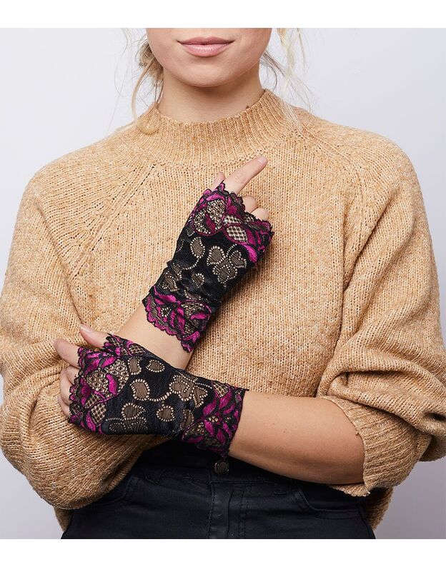 Fingerless Festive Laced Gloves For Women Online