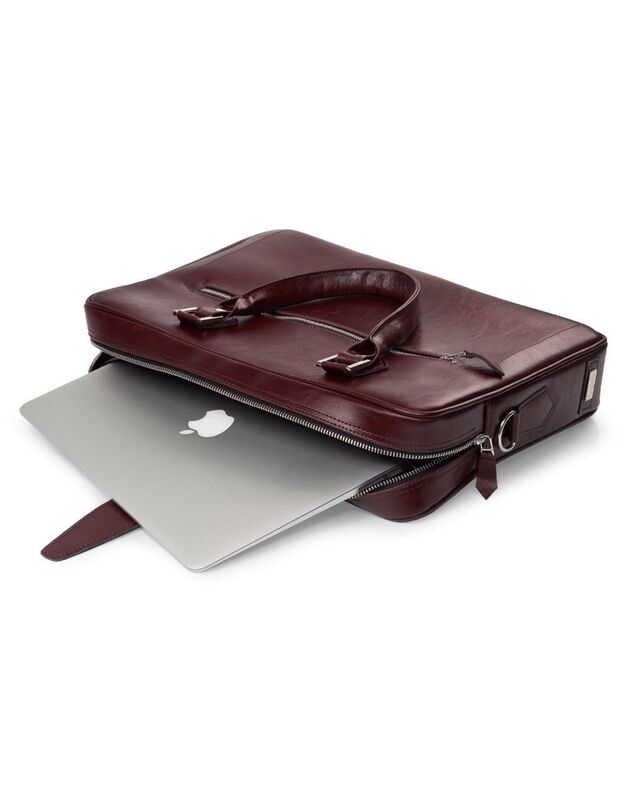 Nešiojamojo kompiuterio krepšys Solier SL23 brown-maroon