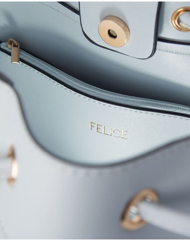 Moteriškas pirkinių krepšys Felice FB40 šviesiai mėlynos spalvos