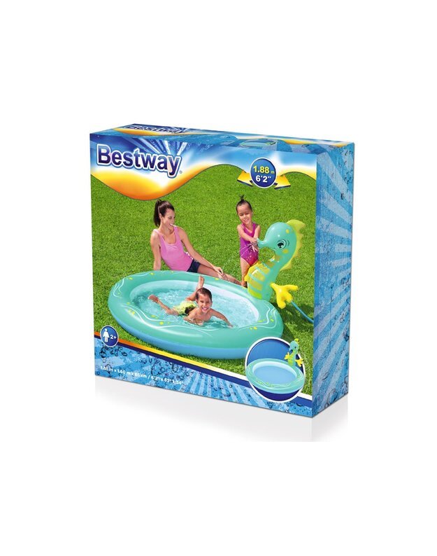 Bestway baseinas-žaidimų aikštelė su jūros arkliuku 188cm 