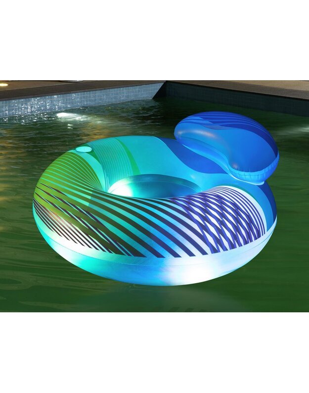Bestway Neon LED inflatable chair 118x117cm 43252