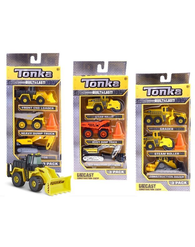 Construction machines Tonka Autka set of 3 ZA3617
