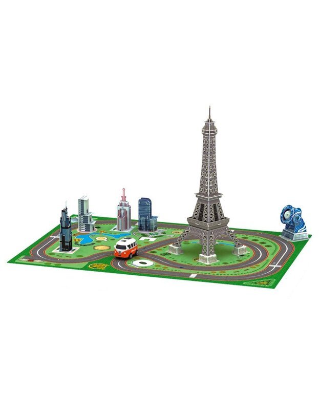 Didelė 3D dėlionė - kilimas Eifelio bokštas