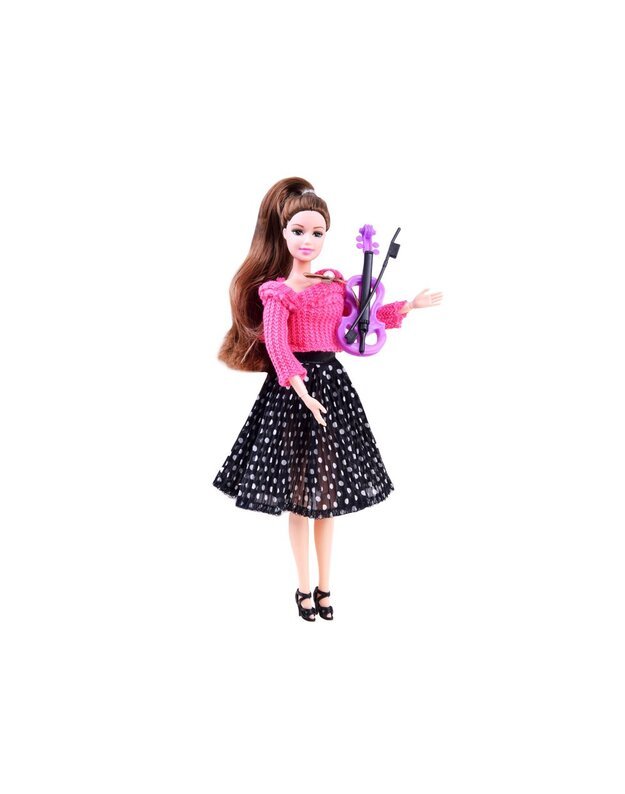Emily elegant Doll + violin ZA3134