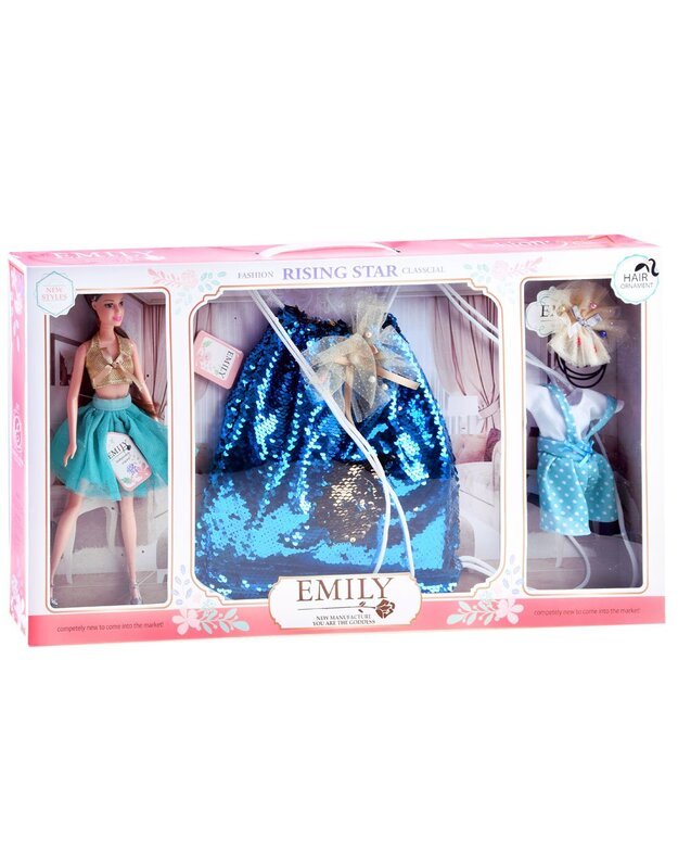 Fashion classics Emily model doll + sequin backpack ZA3542