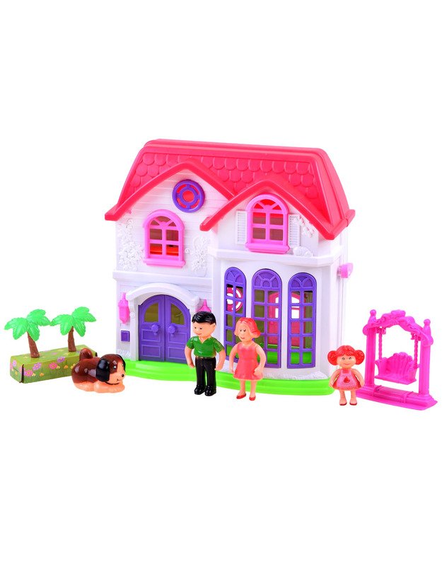 Folding family HOUSE + doll furniture ZA3747