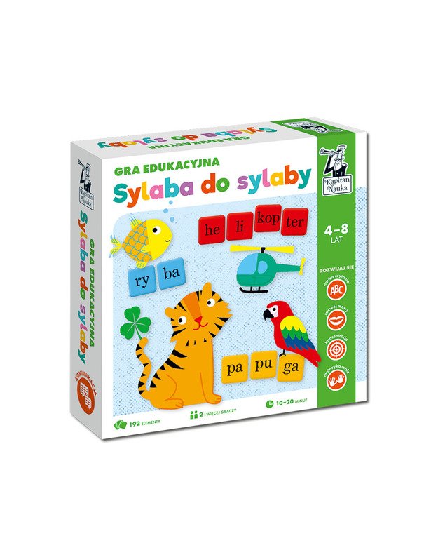 Gra edukacyjna Sylaba do sylaby 4-8lat GR0539